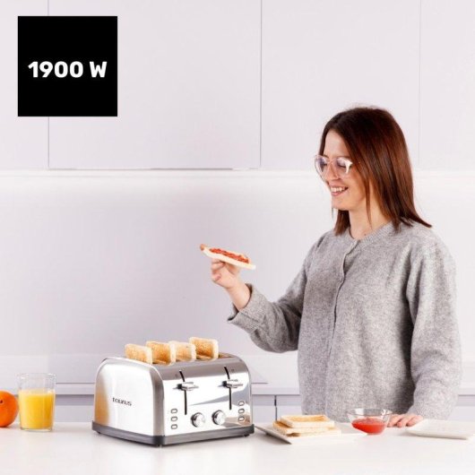 Tostador Taurus Vintage Four 1900W 4 Ranuras 7 Niveles