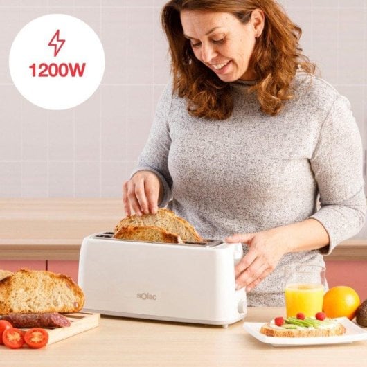 Tostador Solac Buon Giorno Double 1200W Dos Ranuras Largas Selector 6 Niveles