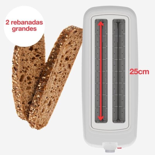 Tostador Solac Buon Giorno Double 1200W Dos Ranuras Largas Selector 6 Niveles