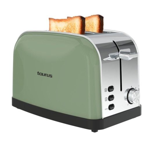 Tostadora Taurus Vintage Ii Olive 950W 2 Ranuras Cortas