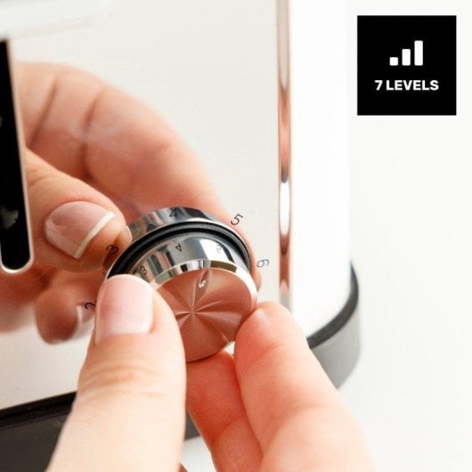 Tostadora Taurus Vintage Cream 1500W 2 Ranuras Extra Largas 7 Niveles