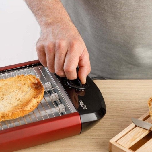 Tostadora Solac TC5309 Stillo 3 700W 3 elementos cuarzo 24,5x18,5cm 12 niveles