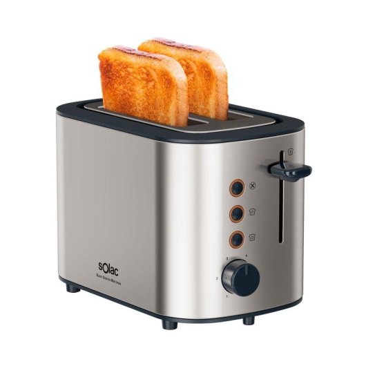Tostador Solac Buon Giorno Mini Inox 870W 2 rebanadas