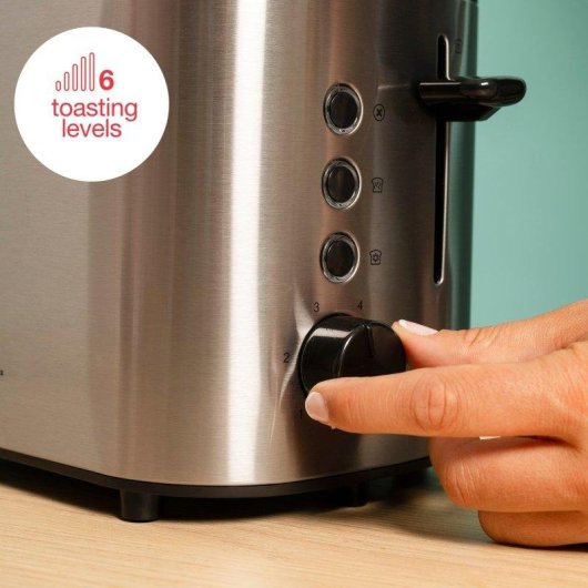 Tostador Solac Buon Giorno Mini Inox 870W 2 rebanadas