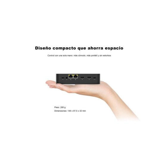 Barebone Leotec LEMPC23 Intel N150 12GB RAM 512GB NVMe SSD Wi-Fi 6 Dual LAN 2.5GbE