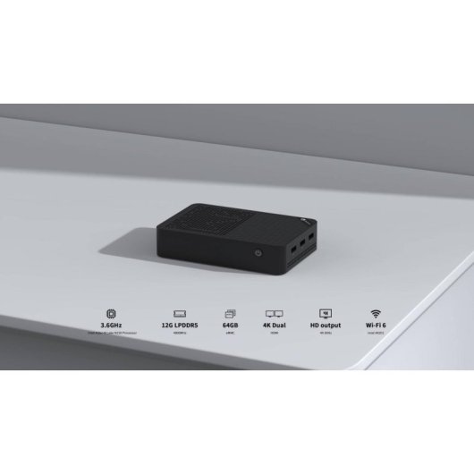 Barebone Leotec LEMPC23 Intel N150 12GB RAM 512GB NVMe SSD Wi-Fi 6 Dual LAN 2.5GbE