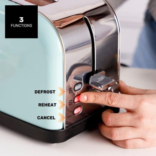 Tostadora Taurus Vintage II Mint 950W 2 ranuras 7 niveles