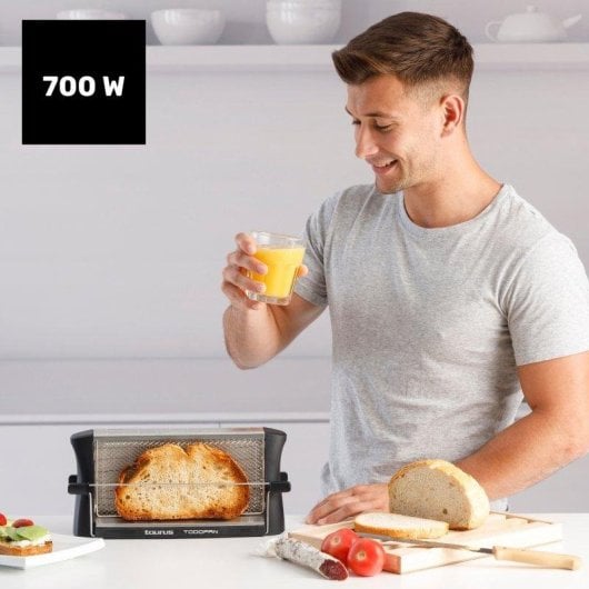 Tostadora Taurus Todopan 700W Doble Área de Tostado Negro