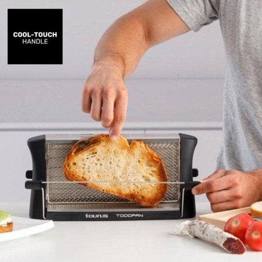Tostadora Taurus Todopan 700W Doble Área de Tostado Negro