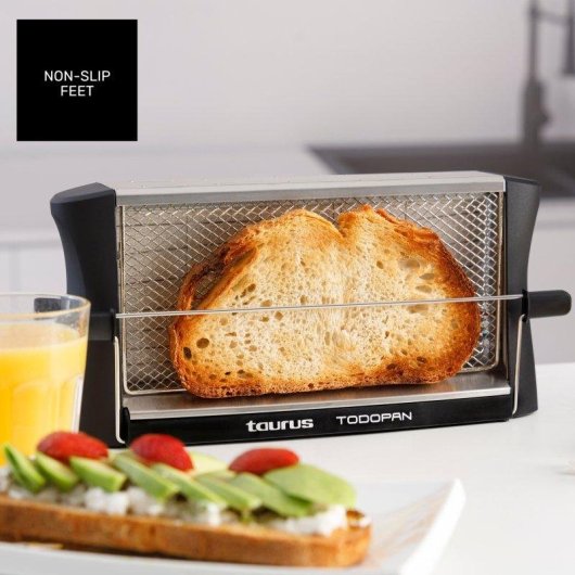 Tostadora Taurus Todopan 700W Doble Área de Tostado Negro