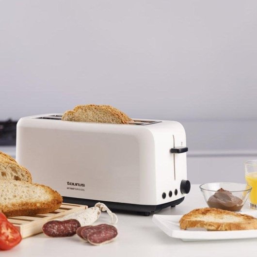 Tostadora Taurus Mytoast Duplo Cool 2 Ranuras Largas y Anchas 1450 W 6 Niveles