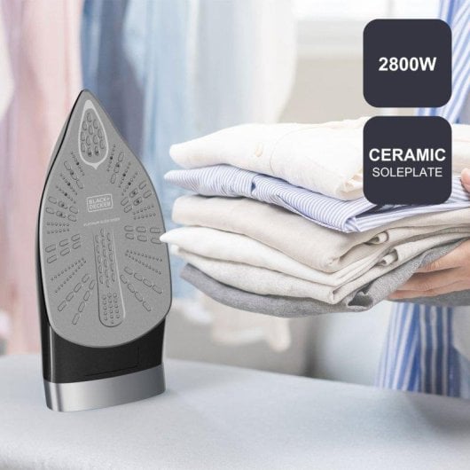 Centro de planchado Black & Decker BXSS2800E 2800W 1.5L Golpe Vapor 400g/min