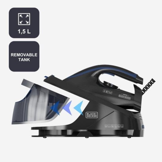 Centro de planchado Black & Decker BXSS2800E 2800W 1.5L Golpe Vapor 400g/min