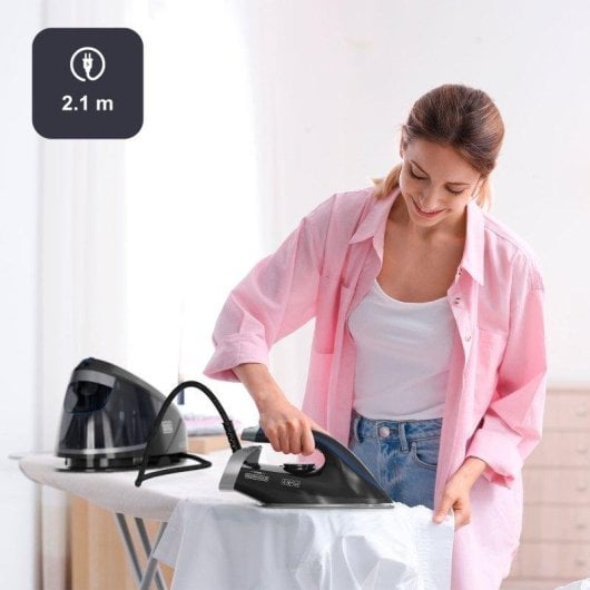 Centro de planchado Black & Decker BXSS2800E 2800W 1.5L Golpe Vapor 400g/min