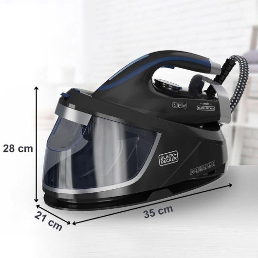 Centro de planchado Black & Decker BXSS2800E 2800W 1.5L Golpe Vapor 400g/min