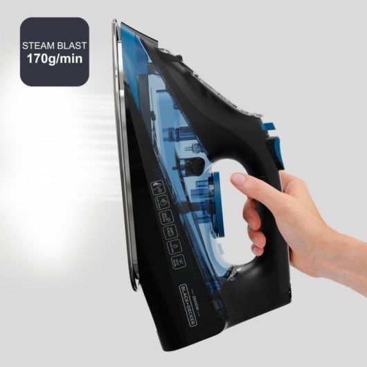 Plancha de Vapor Black+Decker BXIR2605E 2600W Vapor Continuo 170g/min