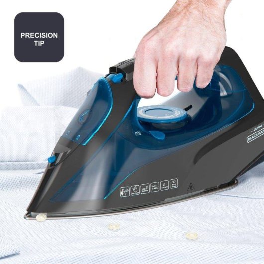 Plancha de Vapor Black+Decker BXIR2605E 2600W Vapor Continuo 170g/min