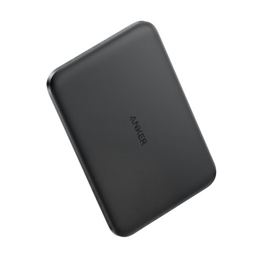 Power bank Anker Nano 5.000 mAh ultrafino, 15W Qi2 carga inalámbrica, Compatible con MagSafe, Negro