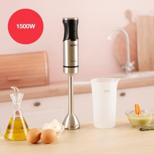 Batidora de Mano Solac Ba5619 Pro1502 1500W 21 Velocidades Turbo