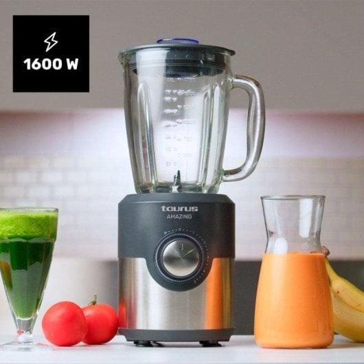 Batidora de Vaso Taurus Amazing Jb1600xc 1600W Jarra 1.75l 5 Velocidades Turbo