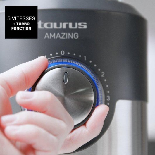 Batidora de Vaso Taurus Amazing Jb1600xc 1600W Jarra 1.75l 5 Velocidades Turbo