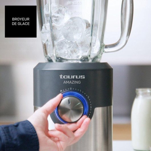 Batidora de Vaso Taurus Amazing Jb1600xc 1600W Jarra 1.75l 5 Velocidades Turbo