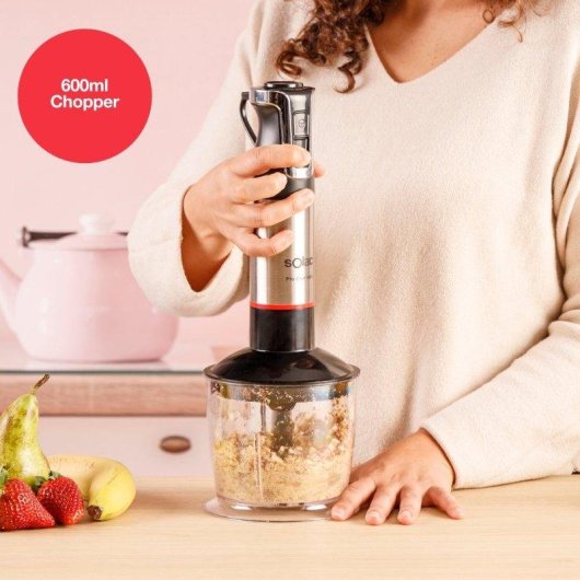 Batidora de Mano Solac Pro Chef 1501 1500W 4 Cuchillas Inox Turbo