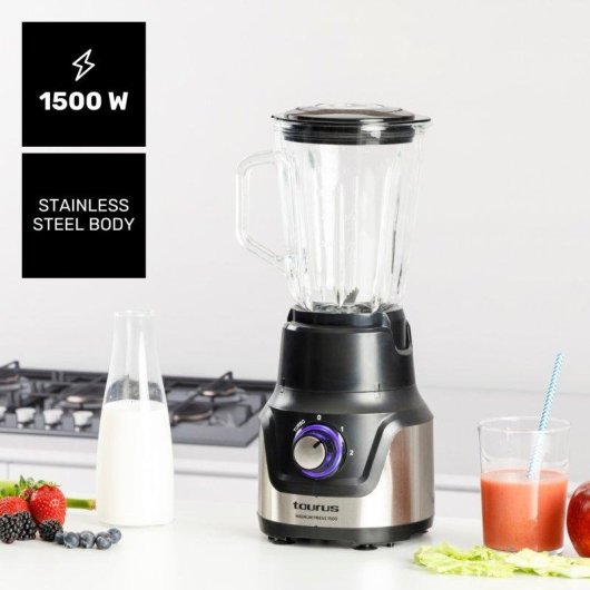 Batidora Taurus Magnum Press 1500 Jarra Cristal 1.5L 1500W
