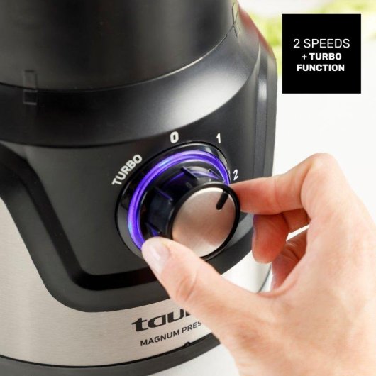 Batidora Taurus Magnum Press 1500 Jarra Cristal 1.5L 1500W