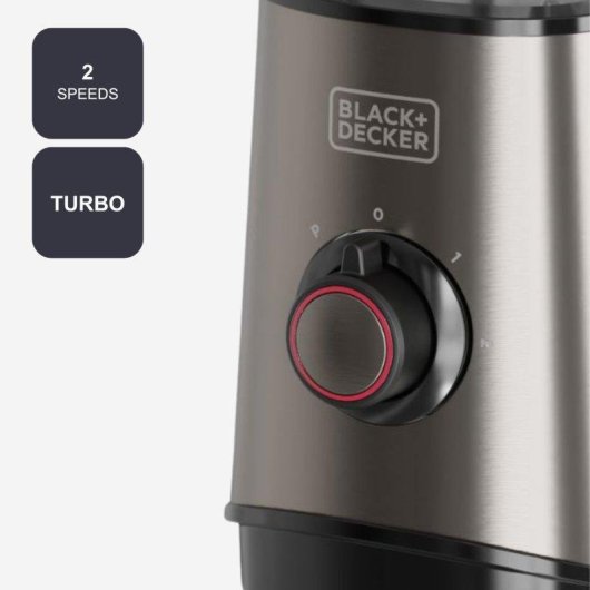 Batidora de Vaso Black & Decker 800W Jarra 1.5L 4 Cuchillas