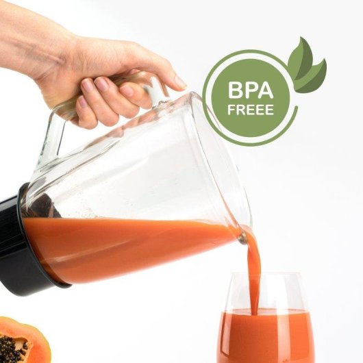 Batidora de vaso Mellerware Mixy! 1500W Turbo 1.5L jarra 2 velocidades Cuchillas de 6 hojas