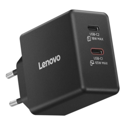 Adaptador de Corriente Lenovo 40AW065BEU 65W 2 USB-C Universal