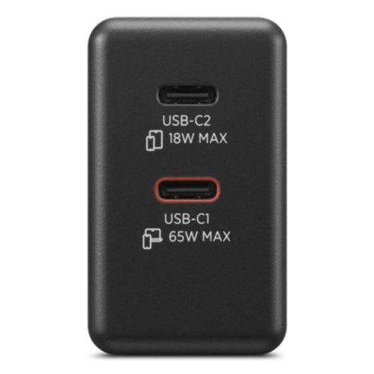 Adaptador de Corriente Lenovo 40AW065BEU 65W 2 USB-C Universal