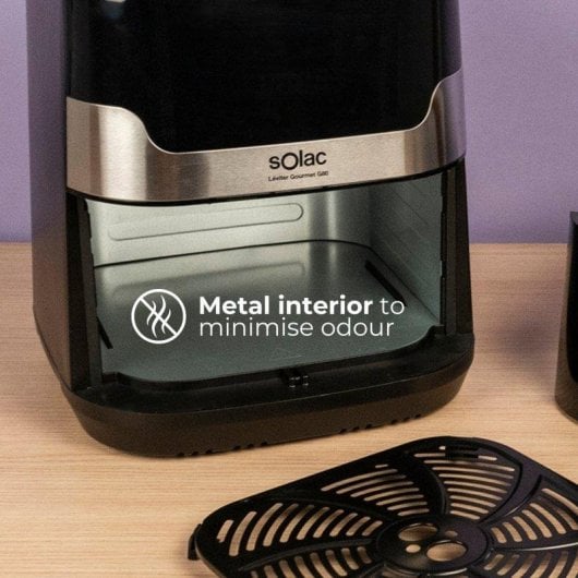 Freidora de Aire Solac Léviter Gourmet G80 8L 1700W Pantalla Digital 8 Programas