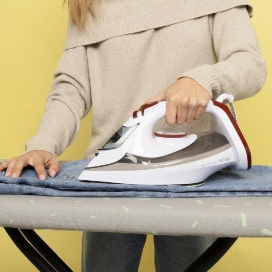 Plancha Solac Optima Power 3.4 Suela Cerámica Bi-Flow Vapor Continuo