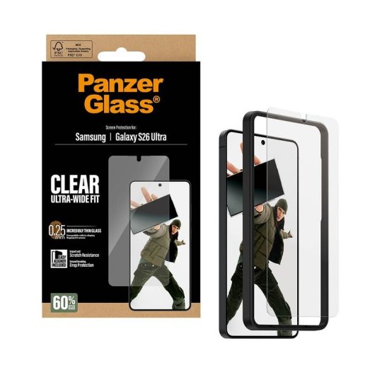 Protector de écran PanzerGlass Ultra-Wide Fit Samsung Galaxy S26 Ultra