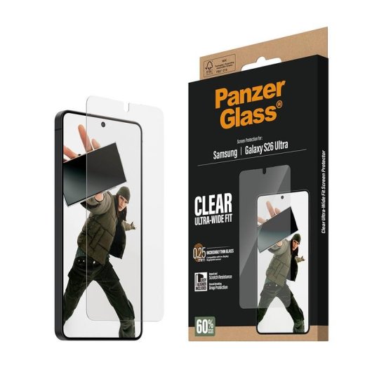 Protector de écran PanzerGlass Ultra-Wide Fit Samsung Galaxy S26 Ultra