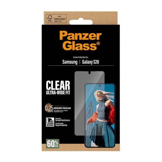 Protector de écran PanzerGlass Samsung Galaxy S26 Ultra-Wide Fit EasyAligner