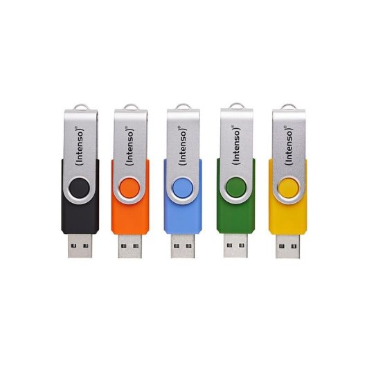 Memoria USB Intenso Office Line 64 GB USB-A 3.2 Gen 1 Multicolor 5 unidades