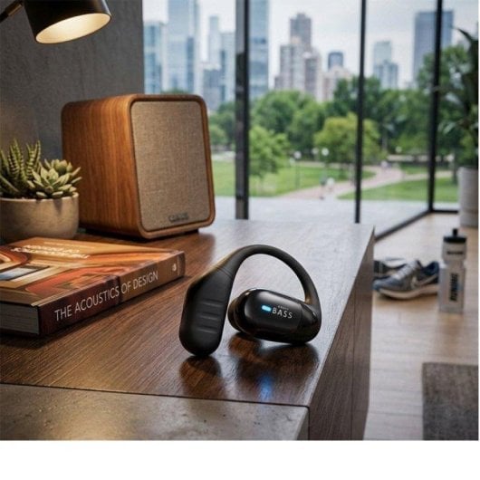 Auriculares Klack Heavy Bass AI-2 inalámbricos Bluetooth Open-Ear con traducción IA 163 idiomas