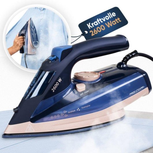 Plancha ProfiCare PC-DB 3126 2600W suela cerámica Superglide