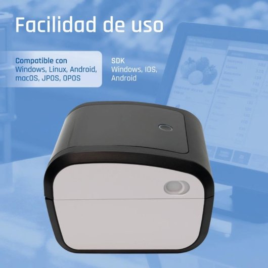 Impressora térmica direta USB Bluetooth Iggual para etiquetas até 4"