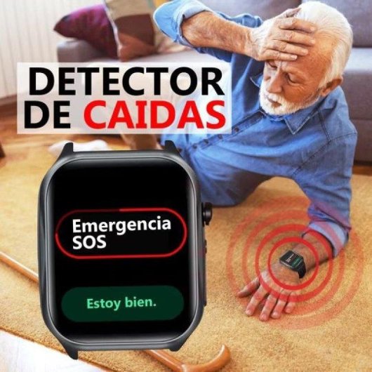 Funker SW10 Easy Care Plus 4G GPS Montre Senior Bouton SOS Chute