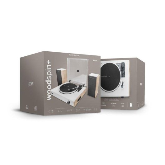 Altavoces Energy Sistem Tocadiscos Bluetooth 40W con USB y auto-stop