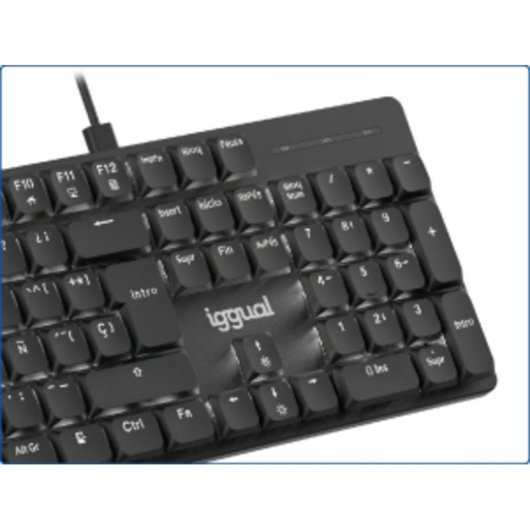 Clavier Iggual CK-MECHA-105T mécanique switches marron LED blanc réglable