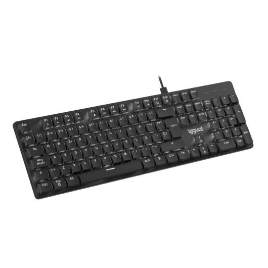 Clavier Iggual CK-MECHA-105T mécanique switches marron LED blanc réglable