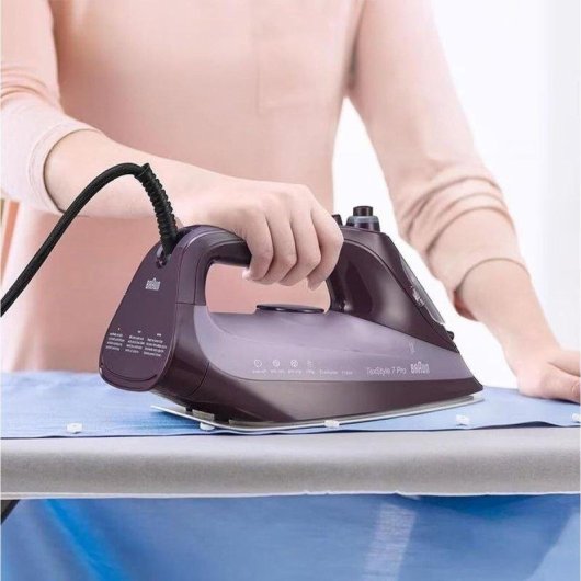 Plancha de vapor Braun TexStyle 7 Pro SI7181VI 3100W 230 g/min Morado
