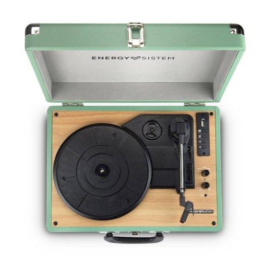 Altavoces Energy Sistem Tocadiscos Bluetooth con auto-stop 40W USB acabado piel sintética