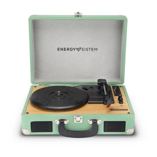 Altavoces Energy Sistem Tocadiscos Bluetooth con auto-stop 40W USB acabado piel sintética