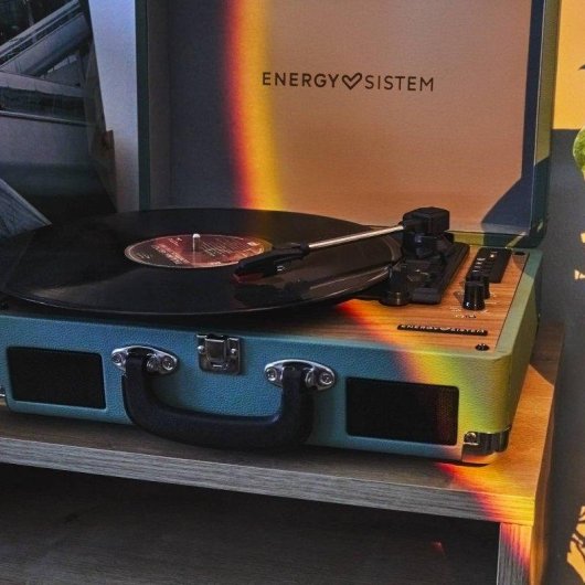 Altavoces Energy Sistem Tocadiscos Bluetooth con auto-stop 40W USB acabado piel sintética